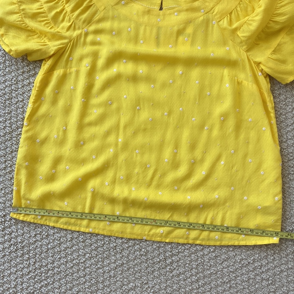 Anthro Maeve top, sz 6, yellow, NWT, viscose - Picture 10 of 10